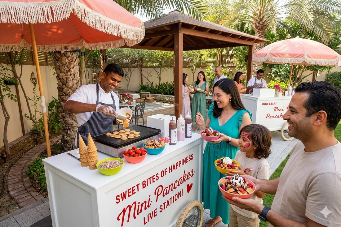 Sweet Bites Of Happiness: Mini Pancakes Live Station!