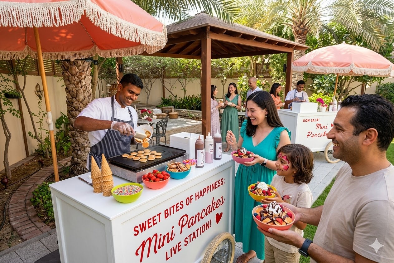 Sweet Bites Of Happiness: Mini Pancakes Live Station!