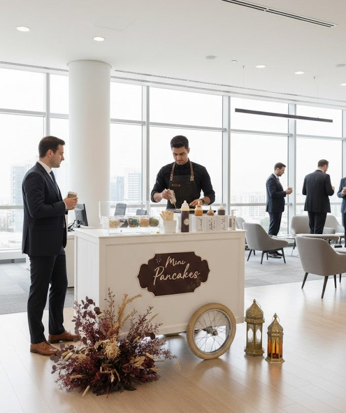 Office Mini Pancake Cart Rental for Corporate Events