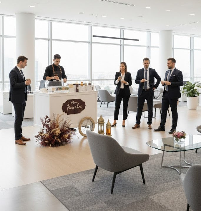 Mobile Mini Pancake Station for Meetings