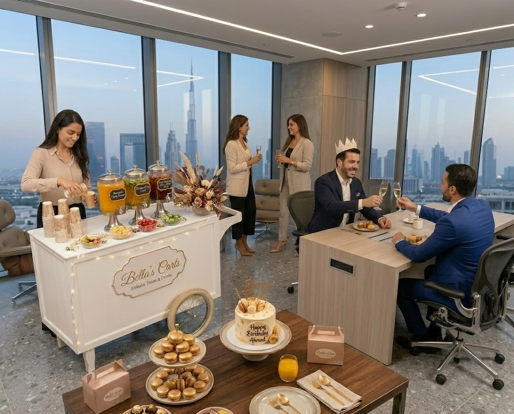 Employee Birthday Treat Cart in Dubai – Make Office Birthdays Special with Bellas Carts