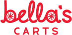 Official logo of Bellas Carts featuring a stylish shopping cart icon with elegant typography, representing premium and personalized cart services.