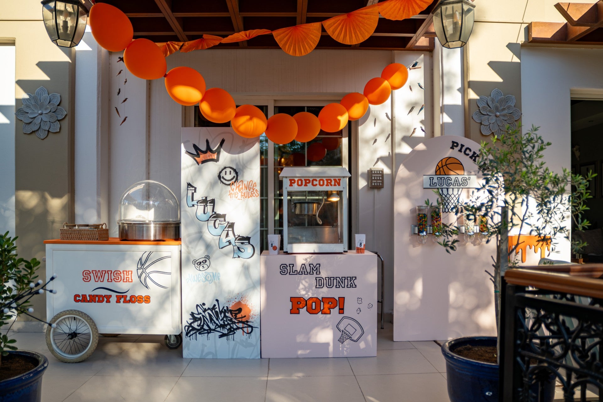 Bella’s Carts offering premium coffee and matcha cart service at a luxury Dubai gathering